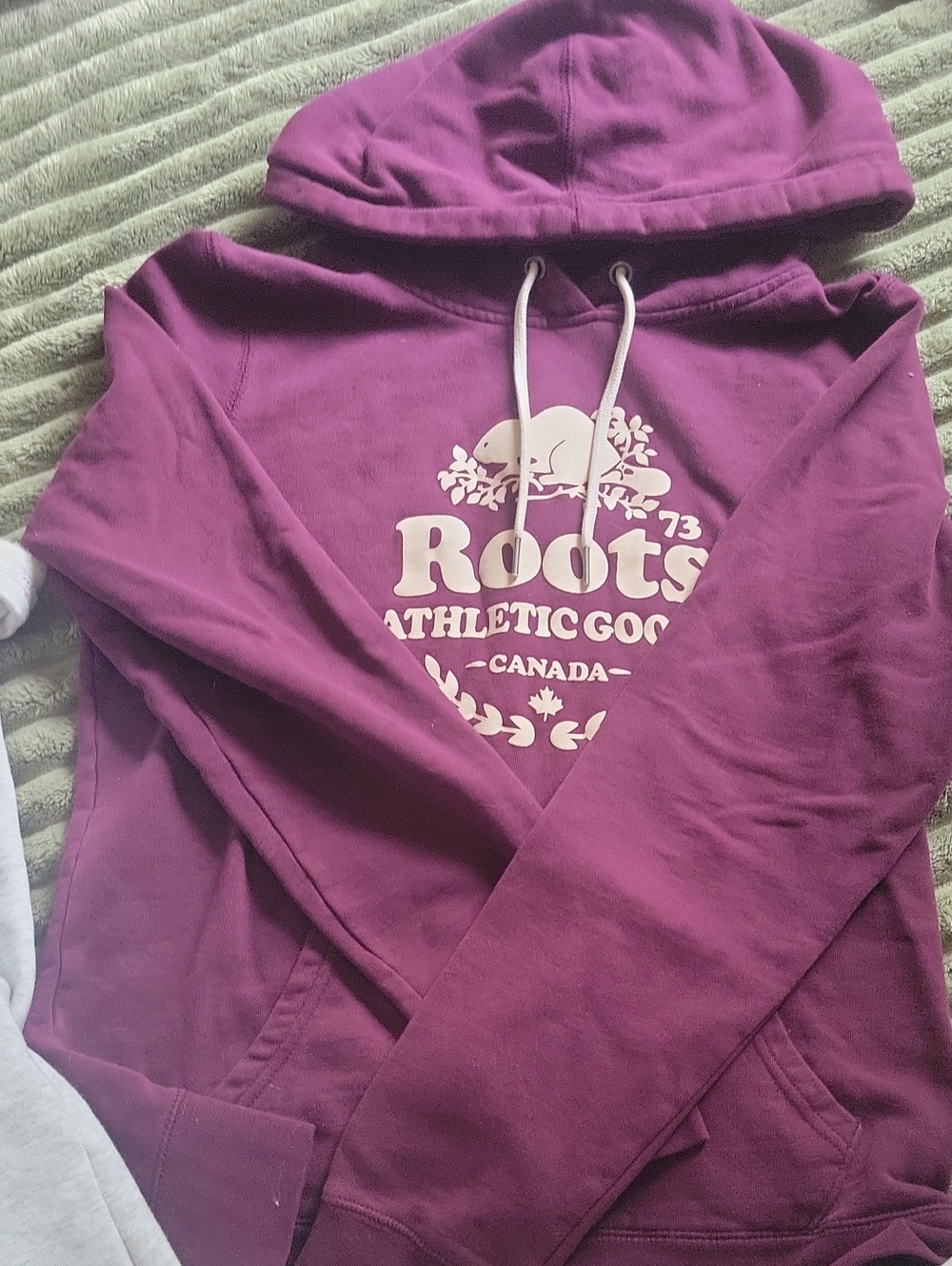 Roots Magenta Hoodie with White Logo